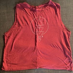 barre3 Graphic Crop Tank Top